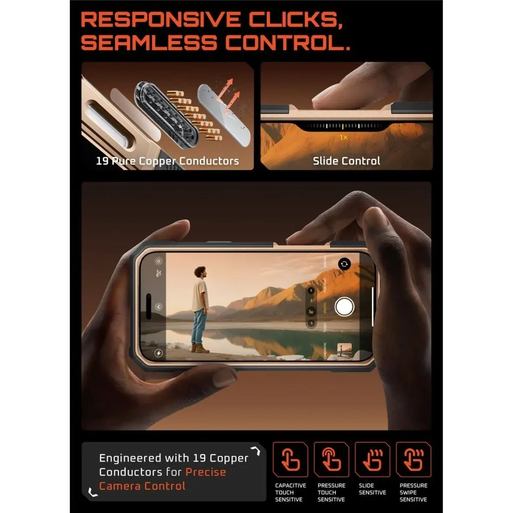 Etui Supcase Unicorn Beetle Grip Pro Mag MagSafe do Apple iPhone 17 Pro Max Desert Gold