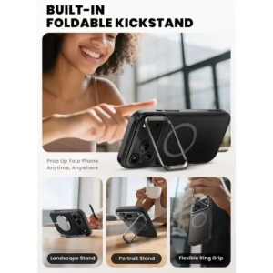 Etui Supcase IBLSN Ares Flip Mag MagSafe do Apple iPhone 17 Pro Black