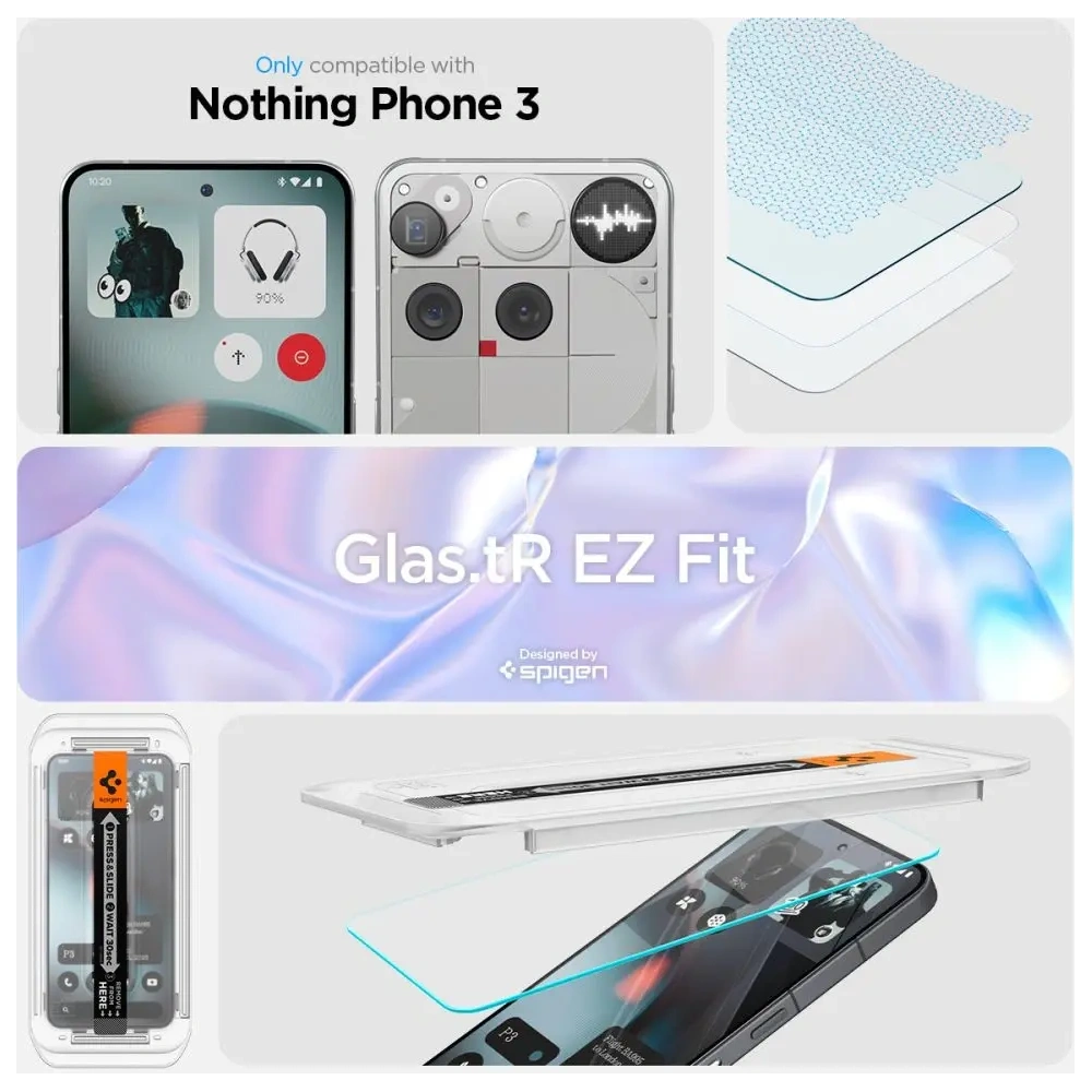 Szkło hartowane Spigen Glas.tr ez Fit do Nothing Phone 3 Clear [2 PACK]