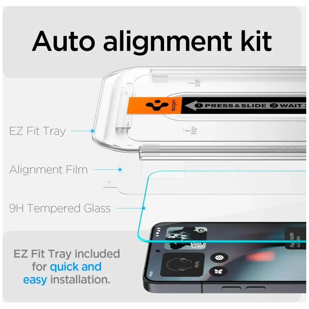 Szkło hartowane Spigen Glas.tr ez Fit do Nothing Phone 3 Clear [2 PACK]