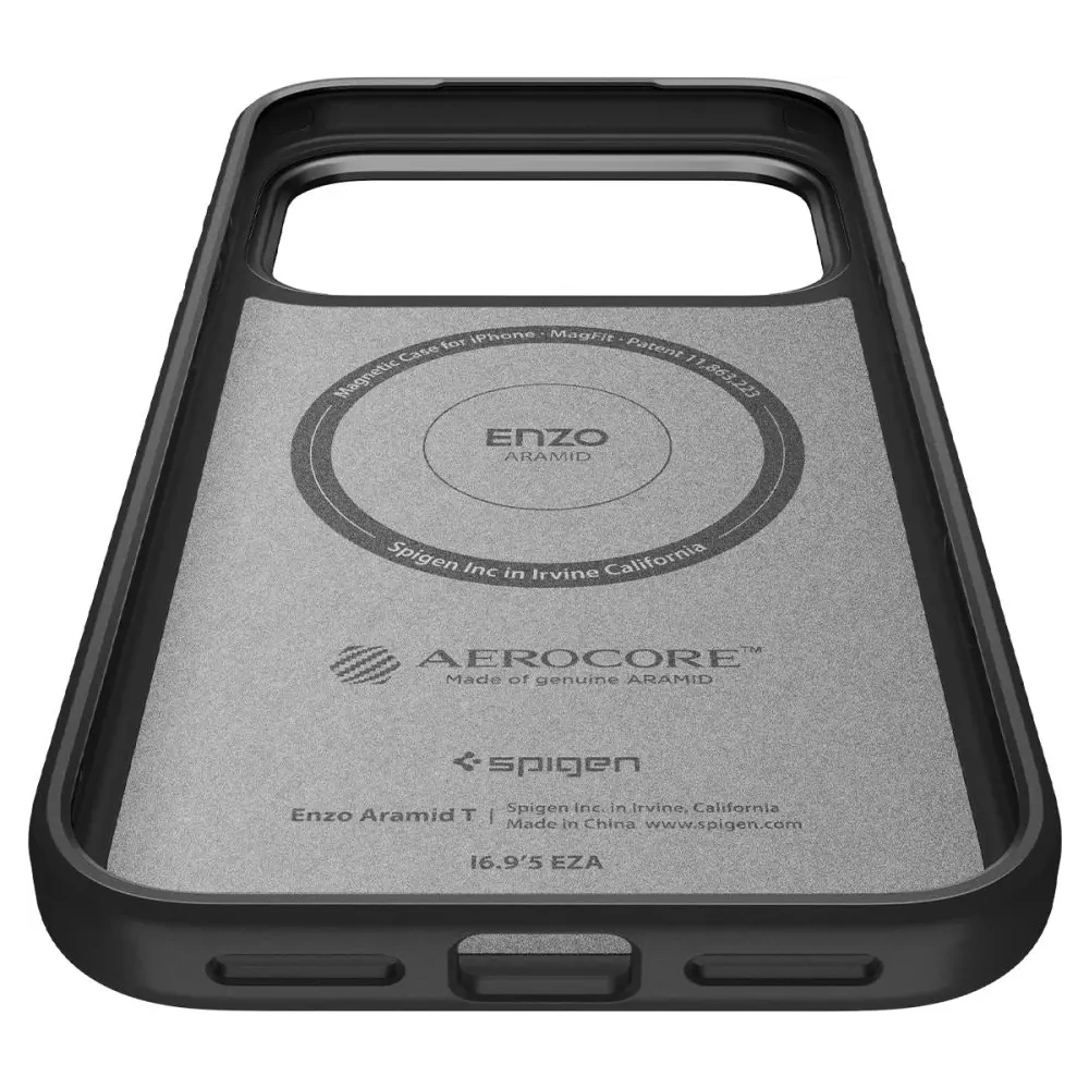 Etui Spigen Enzo Aramid T Mag MagSafe do Apple iPhone 17 Pro Max Black