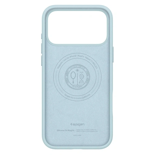 Etui Spigen Silicone Fit Mag MagSafe do Apple iPhone 17 Pro Max Mute Blue