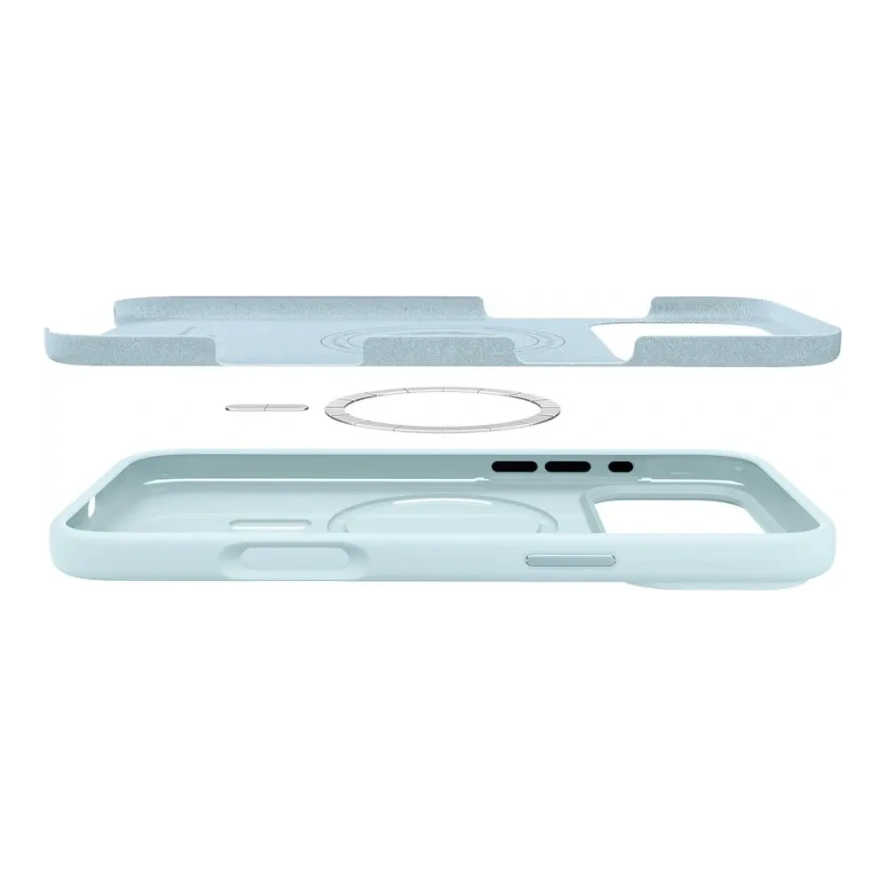 Etui Spigen Silicone Fit Mag MagSafe do Apple iPhone 17 Pro Max Mute Blue