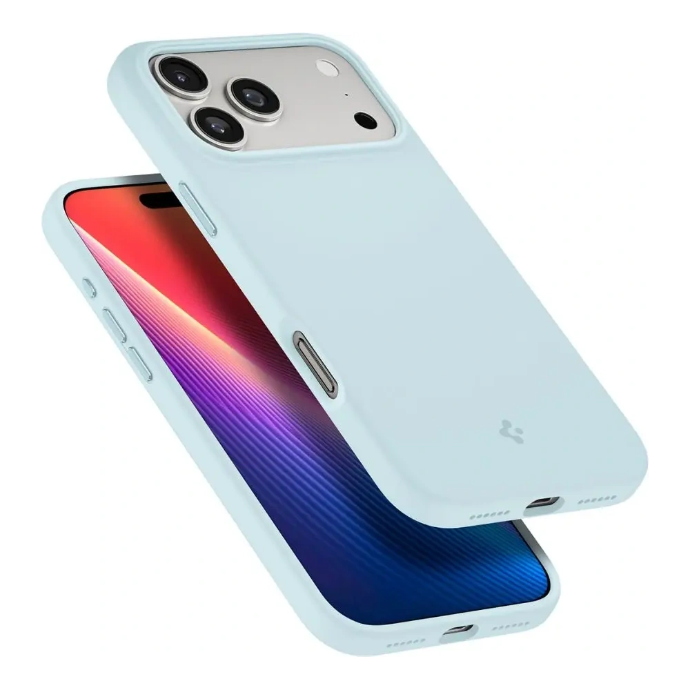 Etui Spigen Silicone Fit Mag MagSafe do Apple iPhone 17 Pro Max Mute Blue