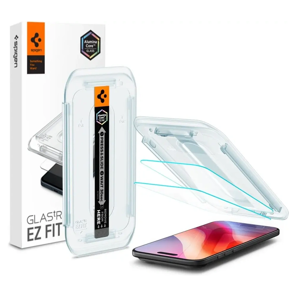 Szkło hartowane Spigen Glas.tr ez Fit do Apple iPhone Air Clear [2 PACK]