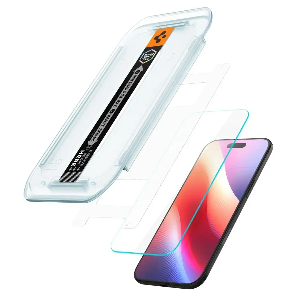 Szkło hartowane Spigen Glas.tr ez Fit do Apple iPhone Air Clear [2 PACK]