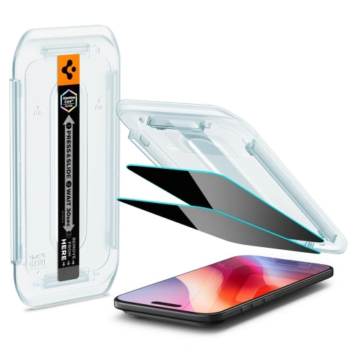 Szkło prywatyzujące Spigen Glas.tr ez Fit do Apple iPhone 17 Air Privacy [2 PACK]