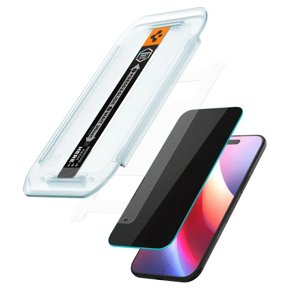 Szkło prywatyzujące Spigen Glas.tr ez Fit do Apple iPhone Air Privacy [2 PACK]