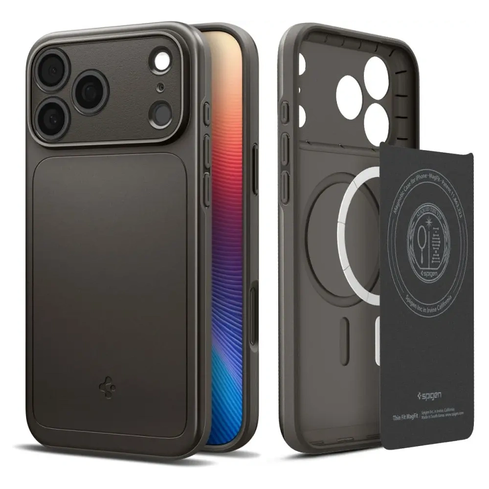 Etui Spigen Thin Fit Mag MagSafe do Apple iPhone 17 Pro Gunmetal