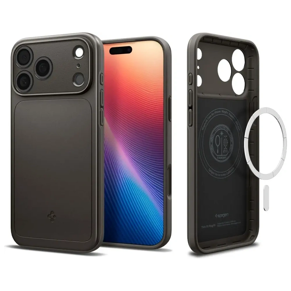 Etui Spigen Thin Fit Mag MagSafe do Apple iPhone 17 Pro Gunmetal