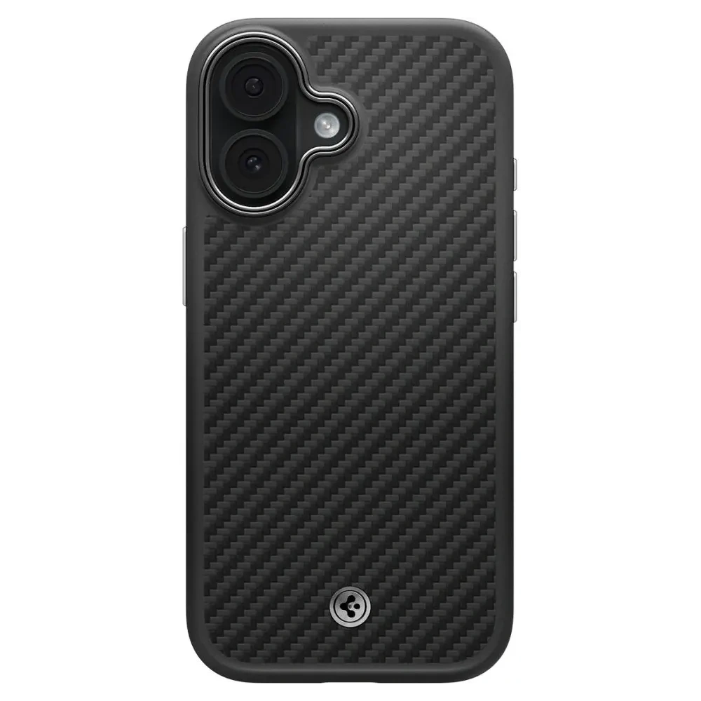 Etui Spigen Enzo Aramid T Mag MagSafe do Apple iPhone 17 Black/silver