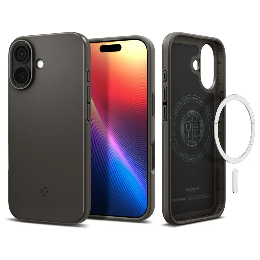 Etui Spigen Thin Fit Mag MagSafe do Apple iPhone 17 Gunmetal