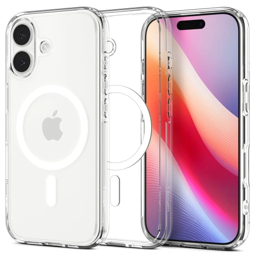 Etui Spigen Ultra Hybrid Mag MagSafe do Apple iPhone 17 Clear/white