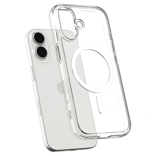 Etui Spigen Ultra Hybrid Mag MagSafe do Apple iPhone 17 Clear/white
