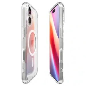 Etui Spigen Ultra Hybrid Mag MagSafe do Apple iPhone 17 Clear/white