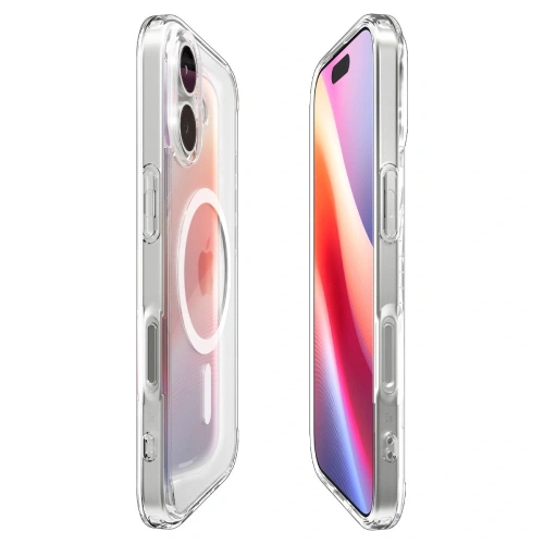 Etui Spigen Ultra Hybrid Mag MagSafe do Apple iPhone 17 Clear/white