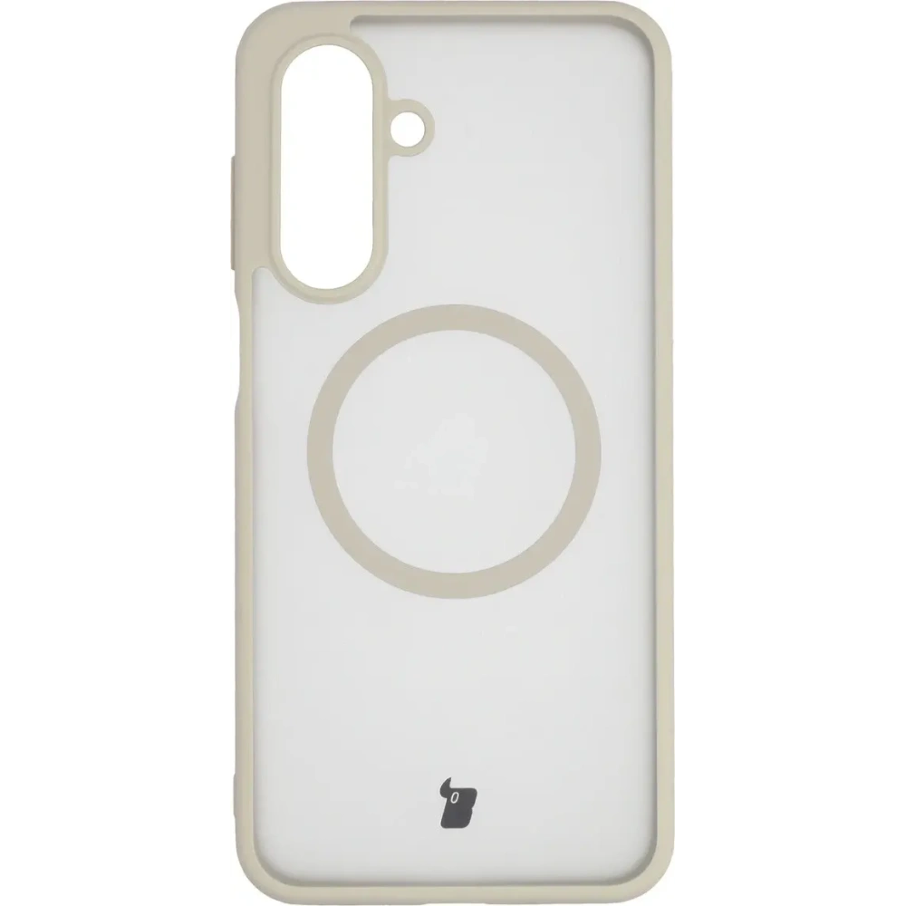 Etui z pierścieniem magnetycznym Bizon Case MatteO do Samsung Galaxy A17 5G przydymione-beżowe