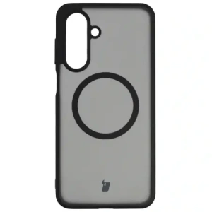 Etui z pierścieniem magnetycznym Bizon Case MatteO do Samsung Galaxy A17 5G przydymione-czarne