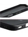 Etui z pierścieniem magnetycznym Bizon Case MatteO do Samsung Galaxy A17 5G przydymione-czarne