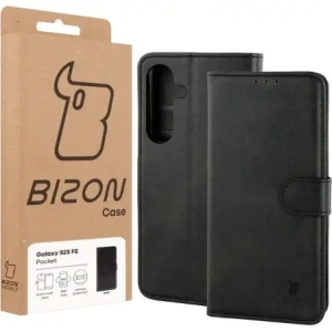 Etui z klapką Bizon Case Pocket do Samsung Galaxy S25 FE czarne