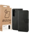 Etui z klapką Bizon Case Pocket do Samsung Galaxy S25 FE czarne