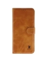 Etui z klapką Bizon Case Pocket do Samsung Galaxy S25 FE brązowe