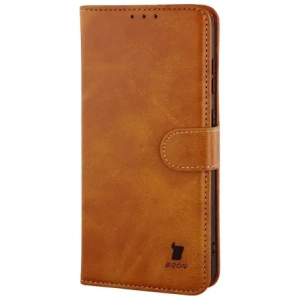 Etui z klapką Bizon Case Pocket do Samsung Galaxy S25 FE brązowe
