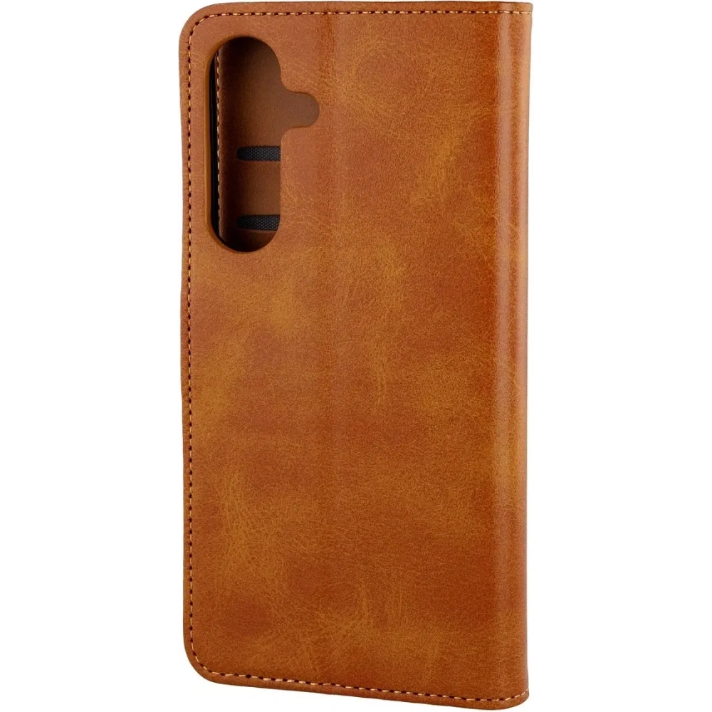 Etui z klapką Bizon Case Pocket do Samsung Galaxy S25 FE brązowe