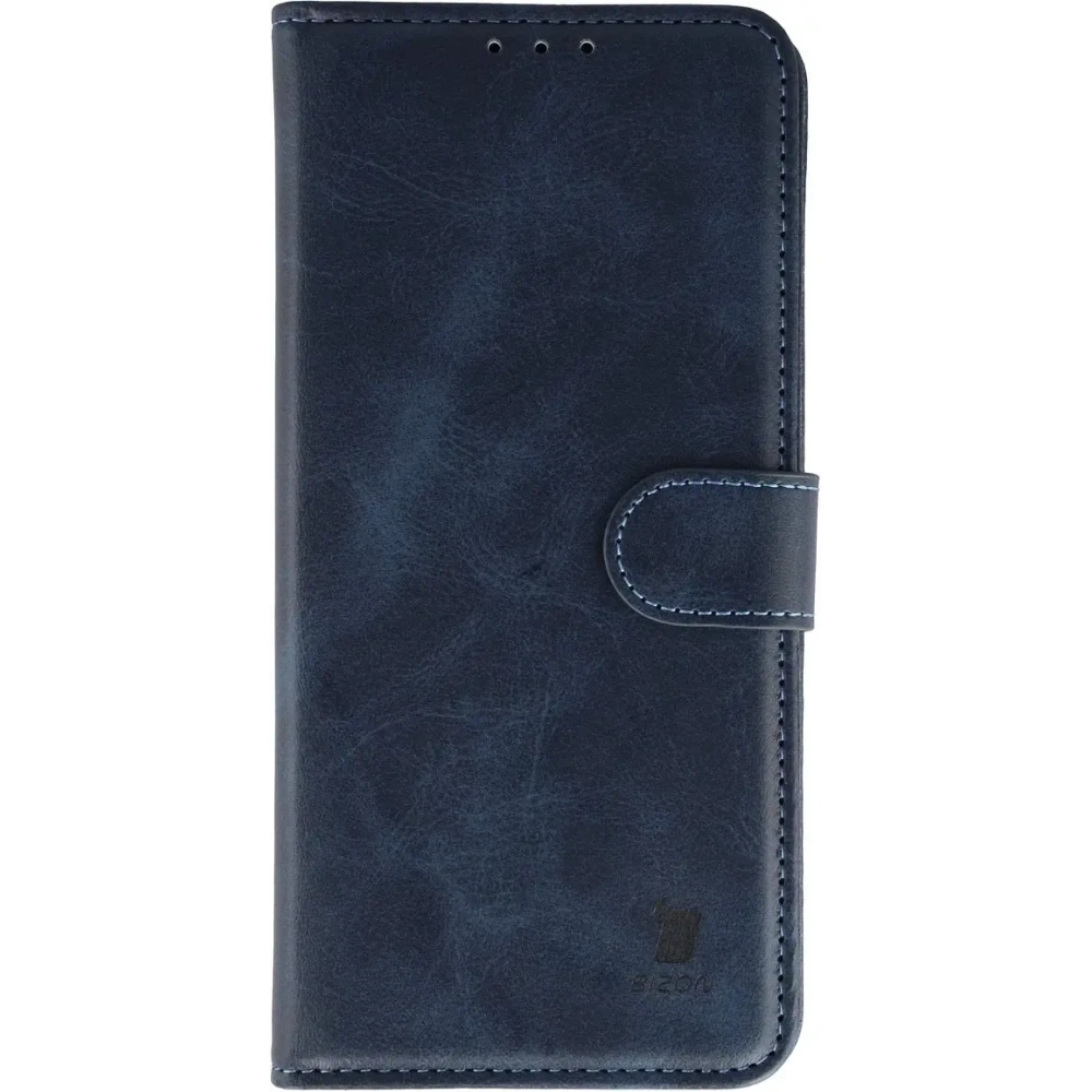 Etui z klapką Bizon Case Pocket do Samsung Galaxy S25 FE granatowe