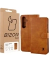 Etui z klapką Bizon Case Pocket do Samsung Galaxy S25 FE brązowe