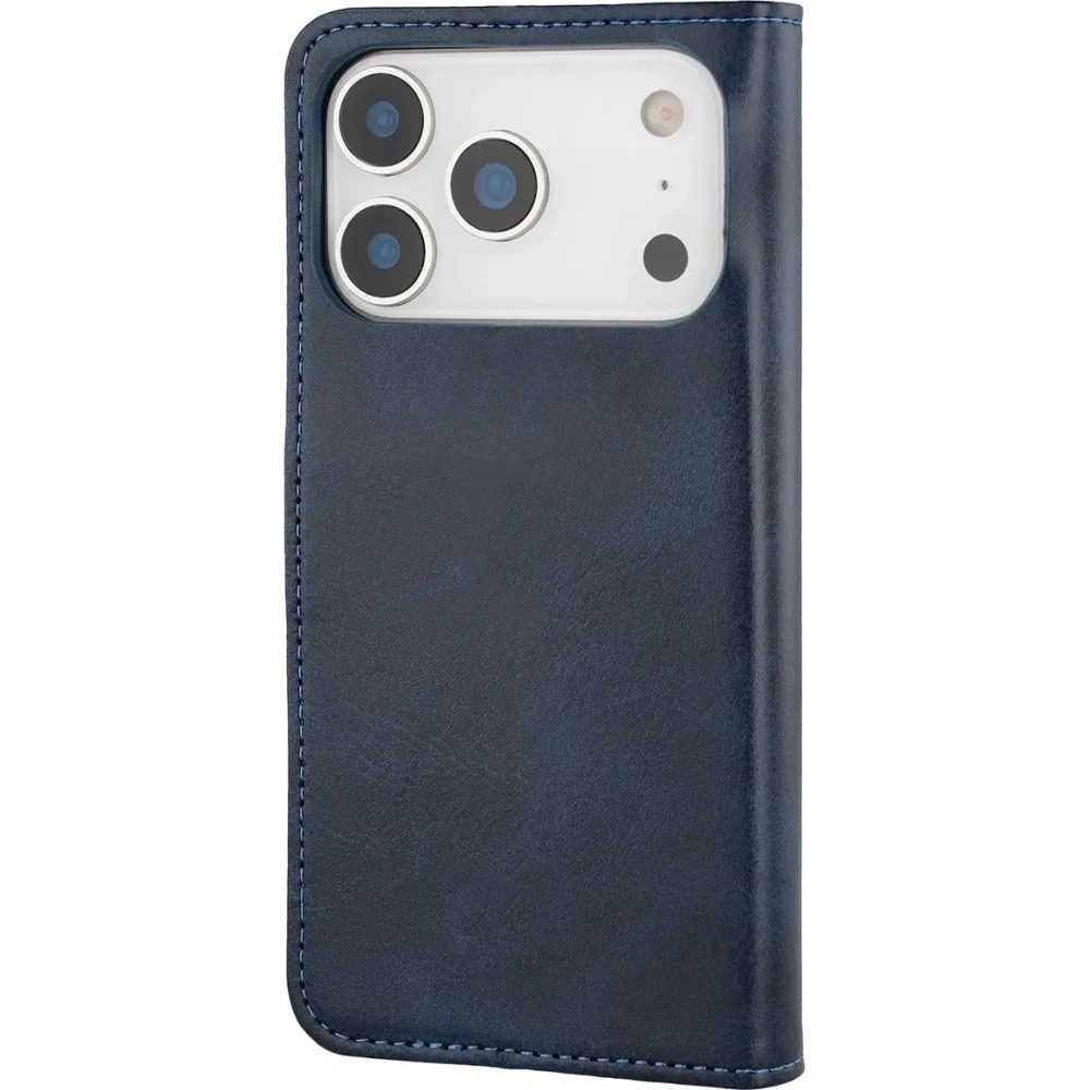 Etui z klapką Bizon Case Pocket do Apple iPhone 17 Pro granatowe