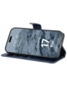 Etui z klapką Bizon Case Pocket do Apple iPhone 17 Pro granatowe