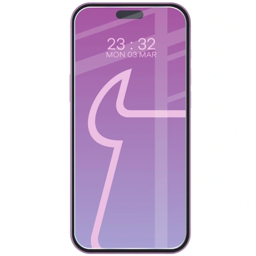 Elastyczne szkło hybrydowe Bizon Glass Mule do Apple iPhone 17