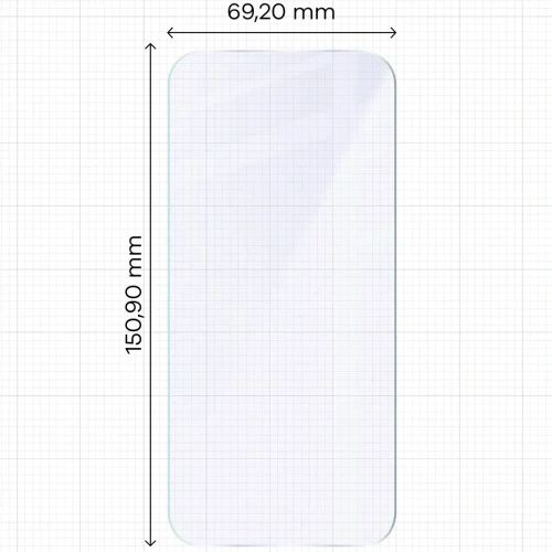 Elastyczne szkło hybrydowe Bizon Glass Mule do Apple iPhone 17 Air
