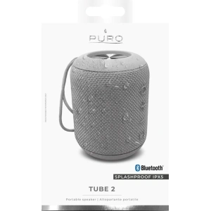 Kup Difuzor fără fir PURO External Tube 2 Speaker Bluetooth, rezistență la apă IPX5 (gri) - PUR044GRY - {ean13} - Sklep Home Screen