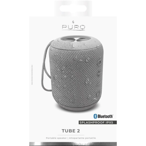 Kup Bezdrátový reproduktor PURO External Tube 2 Speaker Bluetooth, voděodolnost IPX5 (šedý) - PUR044GRY - {ean13} - Sklep Home Screen