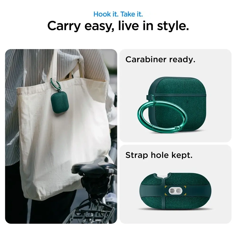 Etui Spigen Urban Fit do Apple AirPods Pro 3 Midnight Green