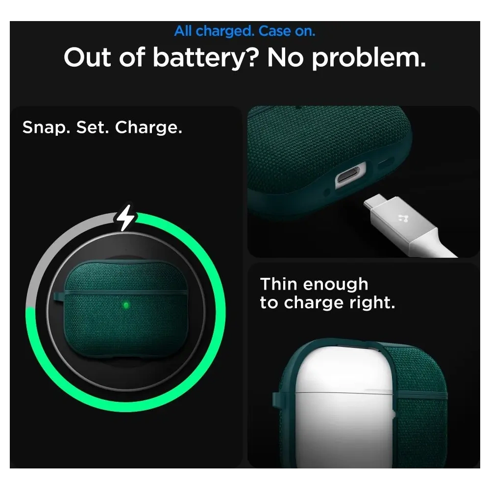 Etui Spigen Urban Fit do Apple AirPods Pro 3 Midnight Green