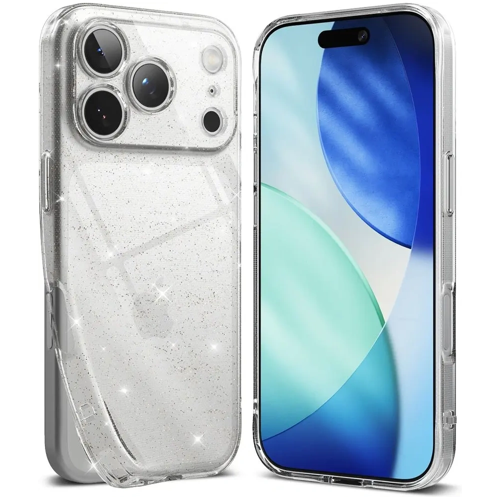Etui Ringke Air do Apple iPhone 17 Pro Max Glitter Clear