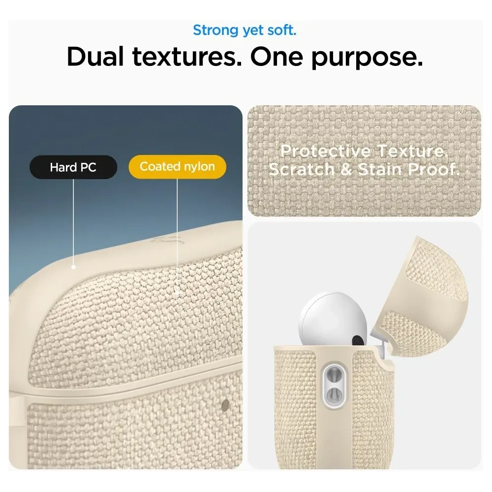 Etui Spigen Urban Fit do Apple AirPods Pro 3 Dune Beige