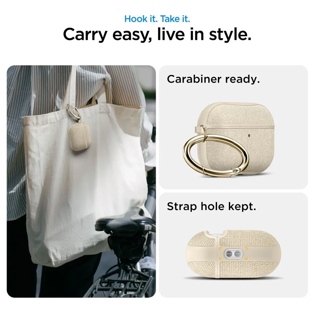 Etui Spigen Urban Fit do Apple AirPods Pro 3 Dune Beige