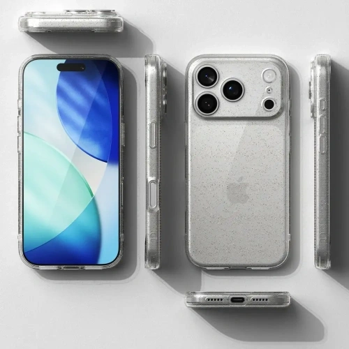 Etui Ringke Air do Apple iPhone 17 Pro Max Glitter Clear