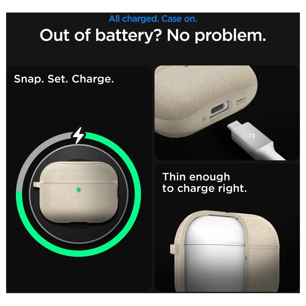 Etui Spigen Urban Fit do Apple AirPods Pro 3 Dune Beige