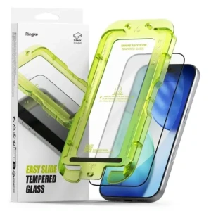 Szkło hartowane Ringke Easy SlidE do Apple iPhone 17 Pro Max Black [2 PACK]