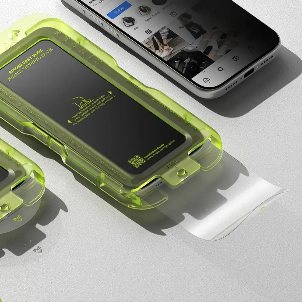 Szkło prywatyzujące Ringke Easy Slide do Apple iPhone 17 Pro Max Privacy [2 PACK]