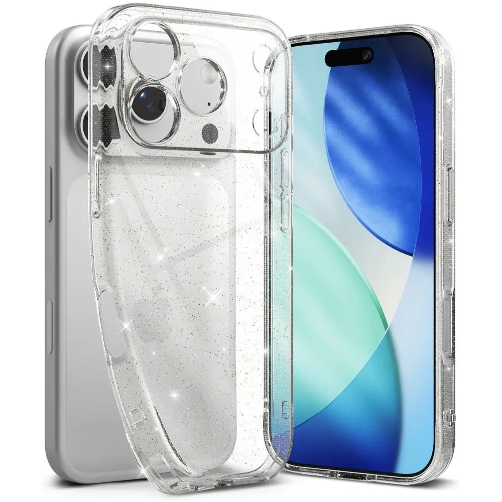 Etui Ringke Air do Apple iPhone 17 Pro Glitter Clear