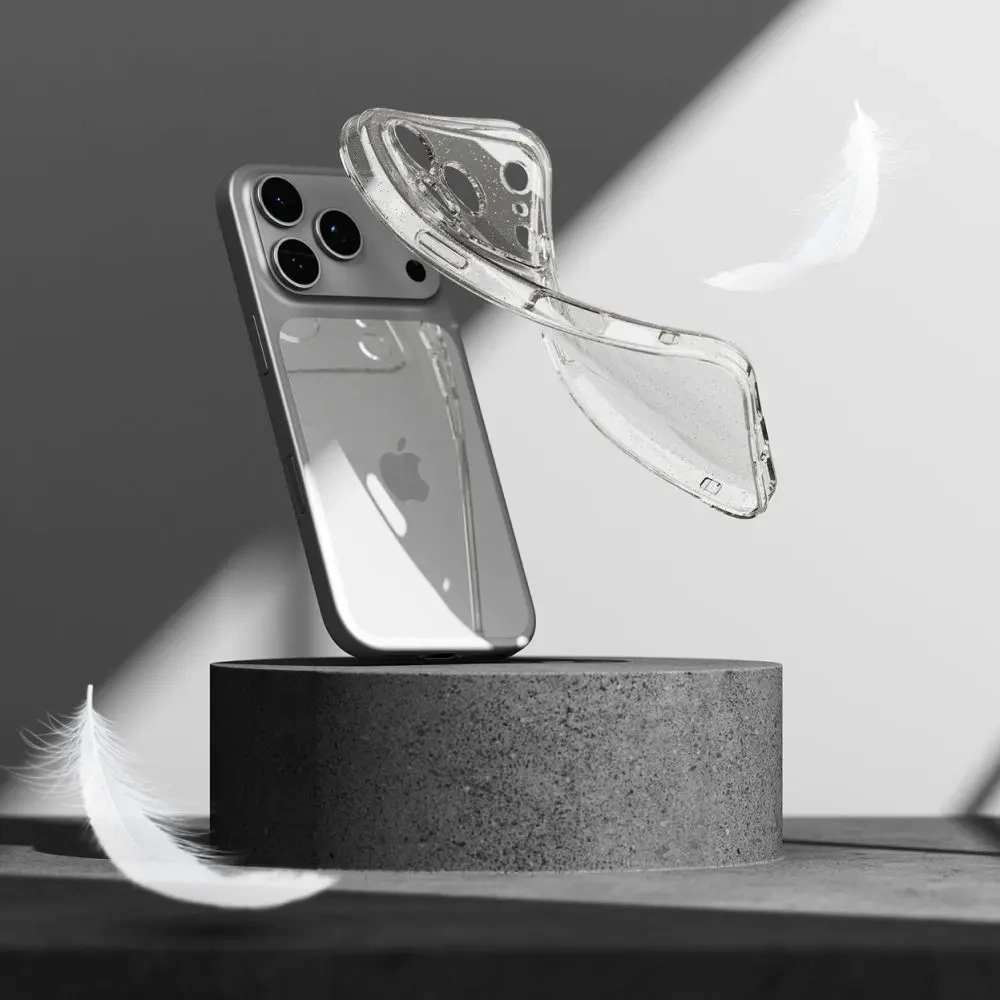 Etui Ringke Air do Apple iPhone 17 Pro Glitter Clear