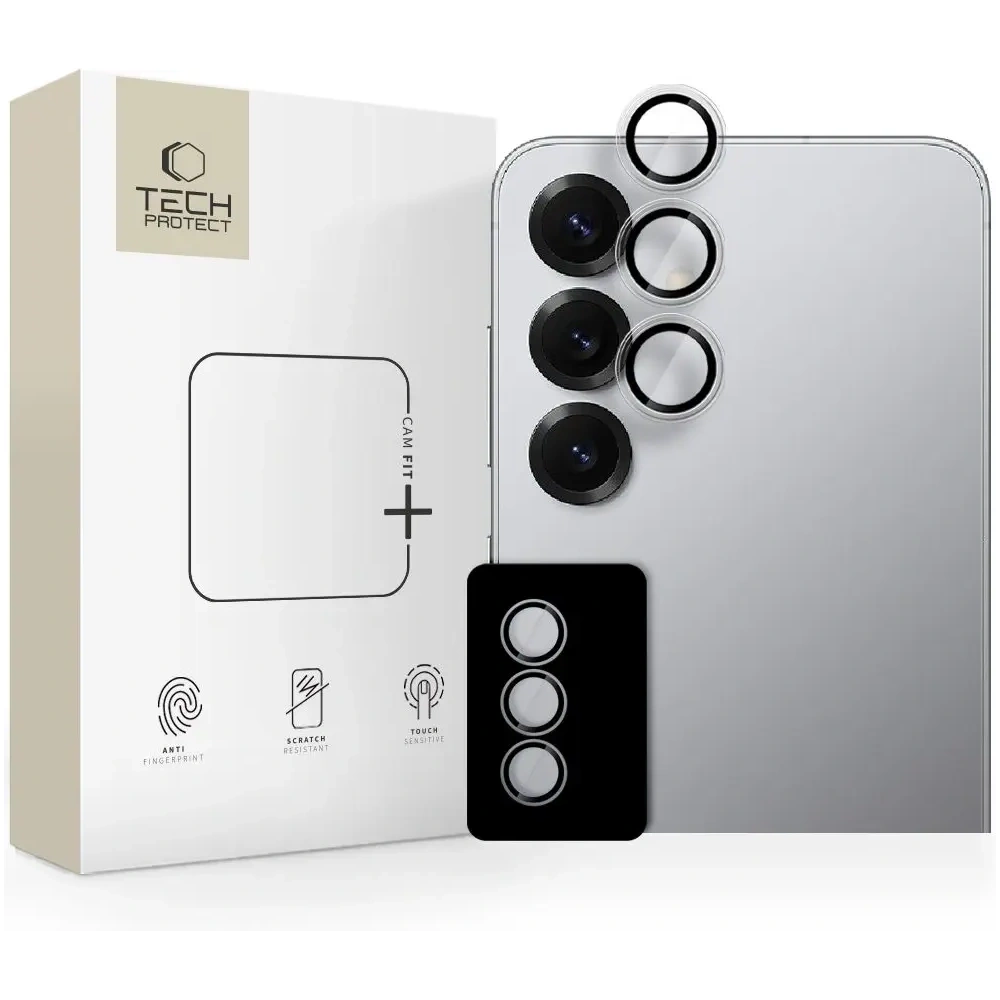 Osłona aparatu Tech-Protect Camring Fit+ do Samsung Galaxy S25 FE Clear