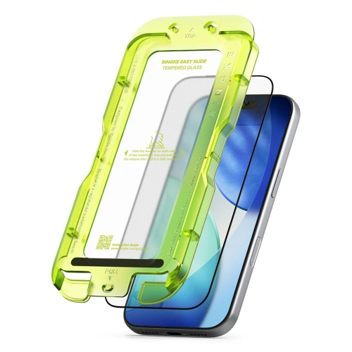 Szkło hartowane Ringke Easy Slide do Apple iPhone 17 Pro Black [2 PACK]