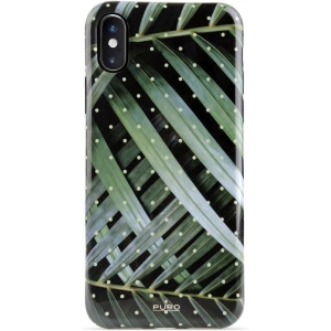 Kup Etui PURO Glam Frunze Tropicale pentru Apple iPhone XS Max (Frunze Strălucitoare) - PUR048BRILEA - {ean13} - Sklep Home Screen